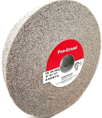 ProGraad EX2 Convolute Deburring Polishing Wheel  6'' x 1'' x 1'' 8A Medium Grit...