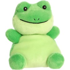 Aurora World Plush - Party Sized Palm Pals - RIBBITS FROG Medium - 8 inch -New