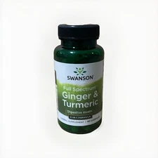 Swanson Full Spectrum Ginger & Turmeric 60 Capsules