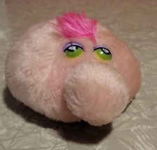 1984 FUN FARM PHIL MENDEZ / DAKIN big nose HEAD NUT SHELL PLUSH PINK 4"