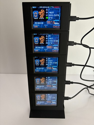 #ad NerdMinerV2 Case A.S.T.R.A. Cooling Tower 5 Stack Tower $66.99