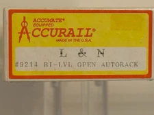 Accurail HO BI-LVL Louisville & Nashville Open Autorack Kit