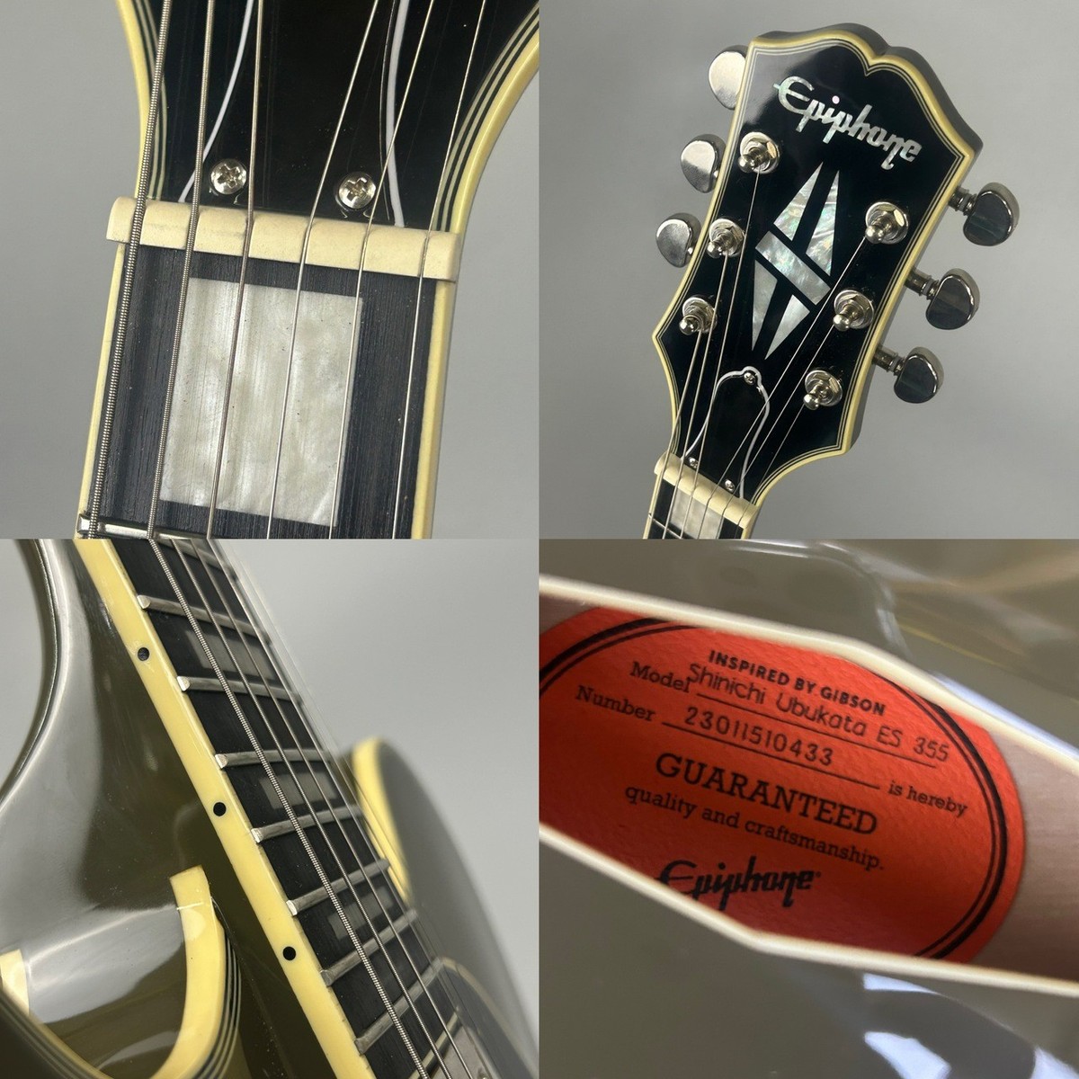 Epiphone Shinichi Ubukata ES-355 Custom Bigsby ver.02 Olive Drab