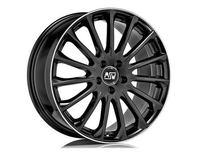 ALUFELGE FÜR BMW IX1 7,5J19'' 5X112 32 73 MSW 30 GLOSS BLACK DIAMANT FELGENKANTE