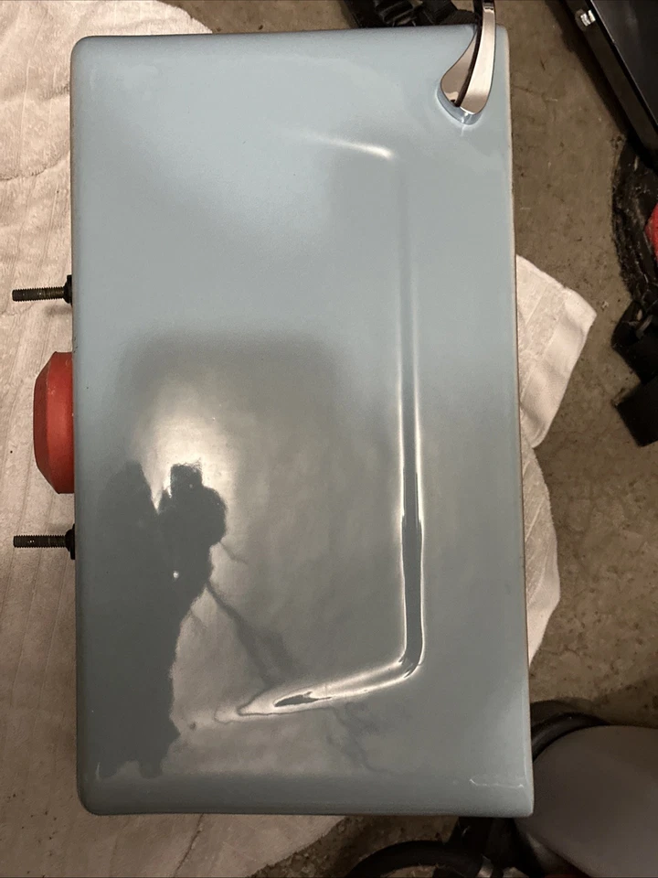 Vintage Blue Kohler Toilet w/ Elongated Bowl - Image 3 of 4