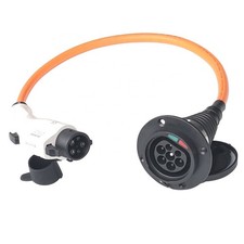 EV Charger Male Socket EV Adapter Cable 32A J1772 Plug Type 1 To Type 2