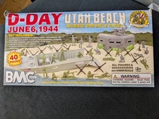 BMC TOYS D-DAY UTAH BEACH WWII Battle playset Action Figure Soldiers Rommel New