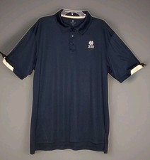 Notre Dame Fighting Irish Polo Shirt Adult Extra Large Blue Football NCAA Mens