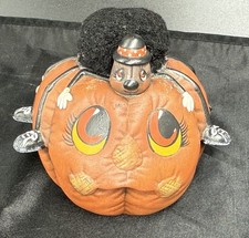 Vintage 80s Kitsch Spider on Hand Painted Hal...