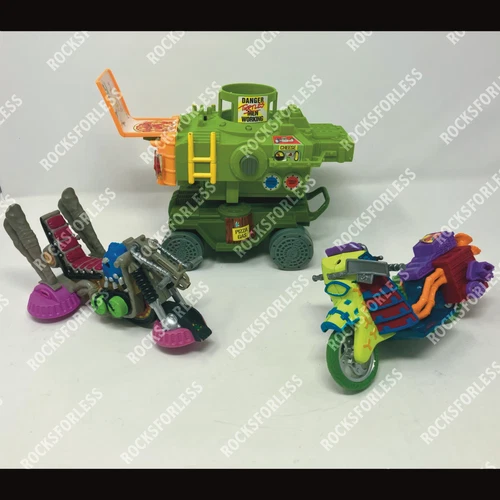 Vintage TMNT Vehicles Parts Teenage Mutant Ninja Turtles Parts Lot FREE SHIPPING