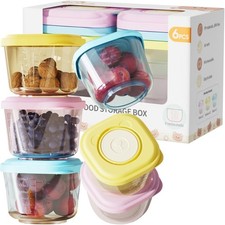 Baby Food Containers - 5 oz Food and Sna Stora Jars with Sealing Lids,