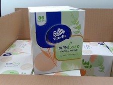 3-Ply Ultra Care White Facial Tissues, 86 Count Cube Box