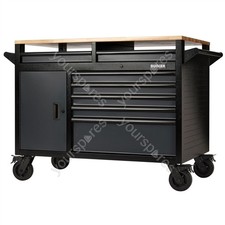 Image of Draper BUNKER® 14 Drawer Multi-Functional Workbench Roller Tool Cabinet, 48