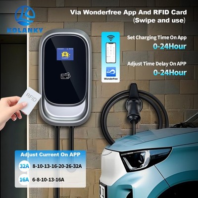 7 KW/11 KW/22 KW Typ 2 EV-Ladestation Wallbox EV EVSE-Ladegerät APP-Steuerung