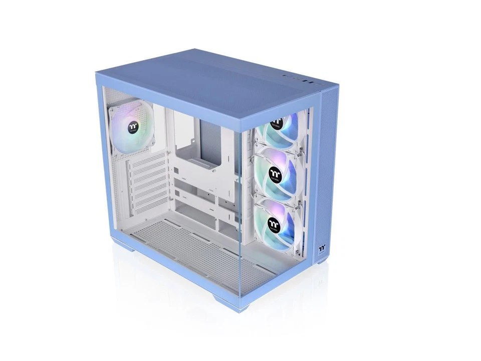 Thermaltake View 380 TG ARGB Hydrangea Blue ATX Case; 4x120mm ARGB Fans - Image 4 of 4