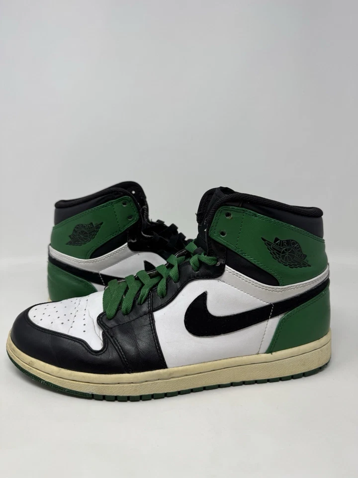 Nike Air Jordan 1 Retro High Boston Celtics 2009 Talla 8.5 Auténticas Usadas Raras Mj Foto 3 de 4