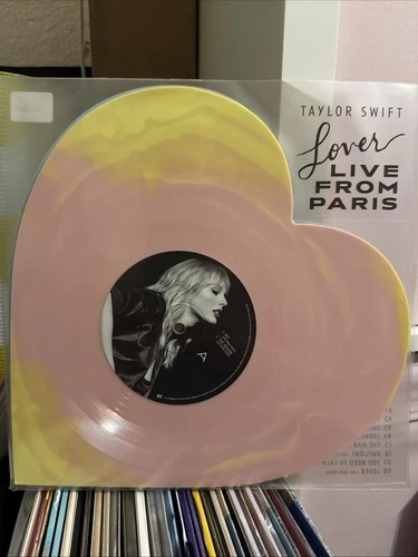 Taylor Swift Lover (Live From Paris) 8" Heart Shaped Vinyl  2025 Repress SEALED
