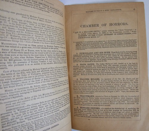 Madame Tussaud Exhibition Catalogue 1873, Napoleon, Waterloo, Chamber of Horrors - Imagen 8 de 12