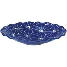 Return Gift Free  Tableware Year End Gift Hasami Ware Lapis Lazuli Wave Deep Pla