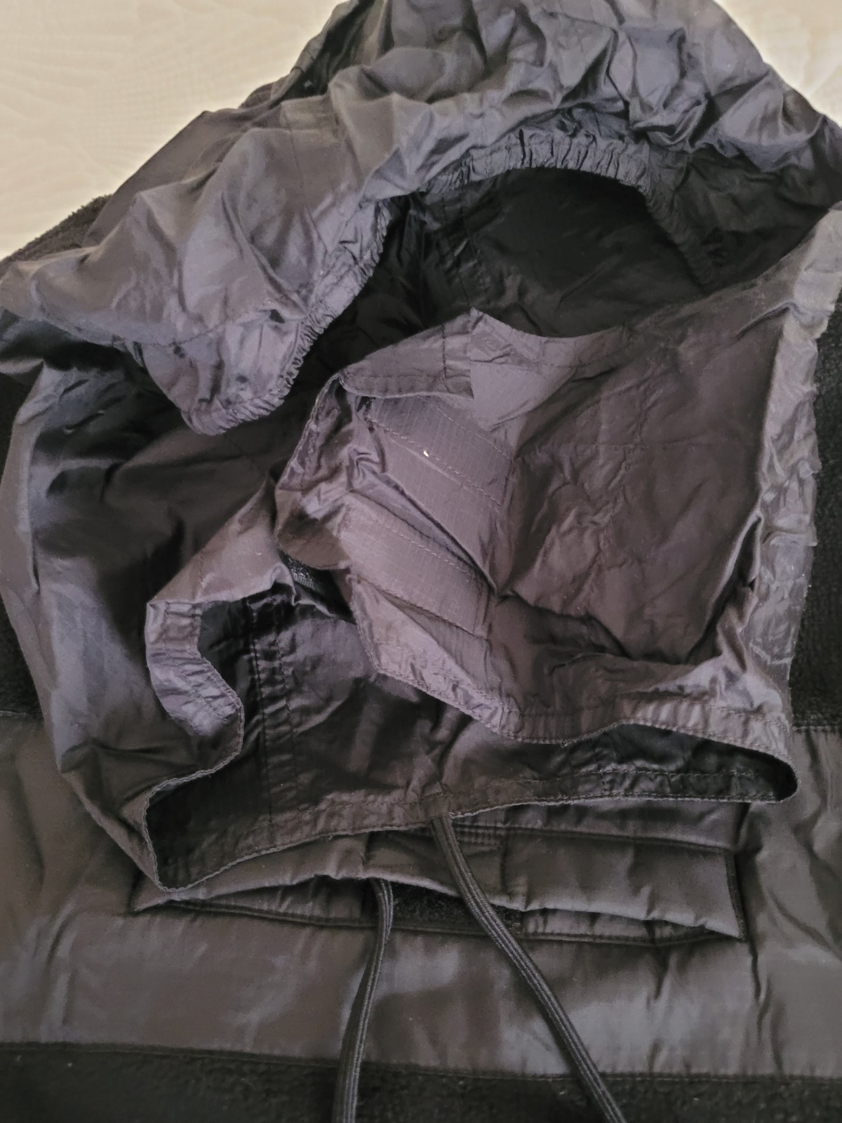 Polo Jeans Co Ralph Lauren Fleece Vest M XL Blk Y2K Zip Front Hooded Hong Kong thumbnail 12