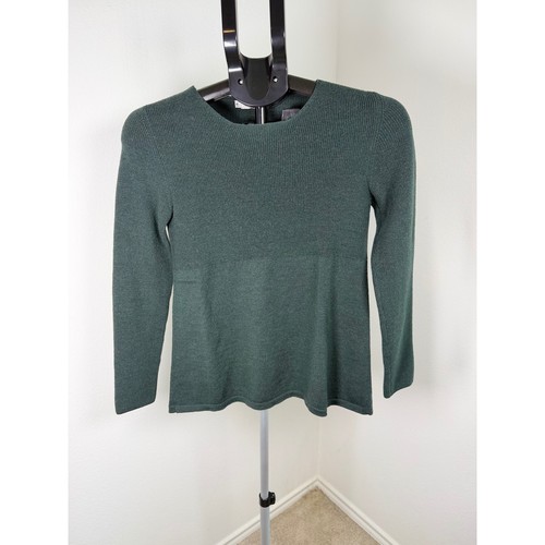 Armani Collezioni, Giorgio Armani Le Collezioni Maglione Maglia Vintage Verde a Costine Made in Italy S