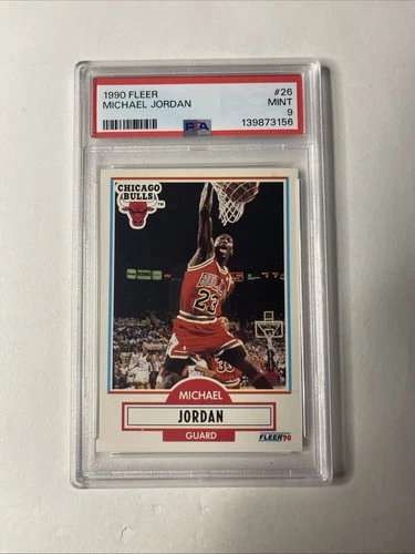 Michael Jordan 1990 Fleer Chicago Bulls #26 PSA 9 MINT