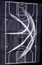 Basketball Rug for Bedroom Size 3'x5',Non-Slip Basketball Court Rugs for Living