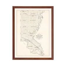 Old Map of Union County, SD 1900 - Vintage South Dakota Art