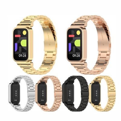 Watch Band Bracelet Tree-Bead Steel Watch Strap for Mi Band9 Active/REDMI Band 3
