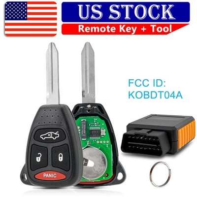Remote Key Fob + Programmer For Dodge Avenger Magnum Durango Chrysler Sebring