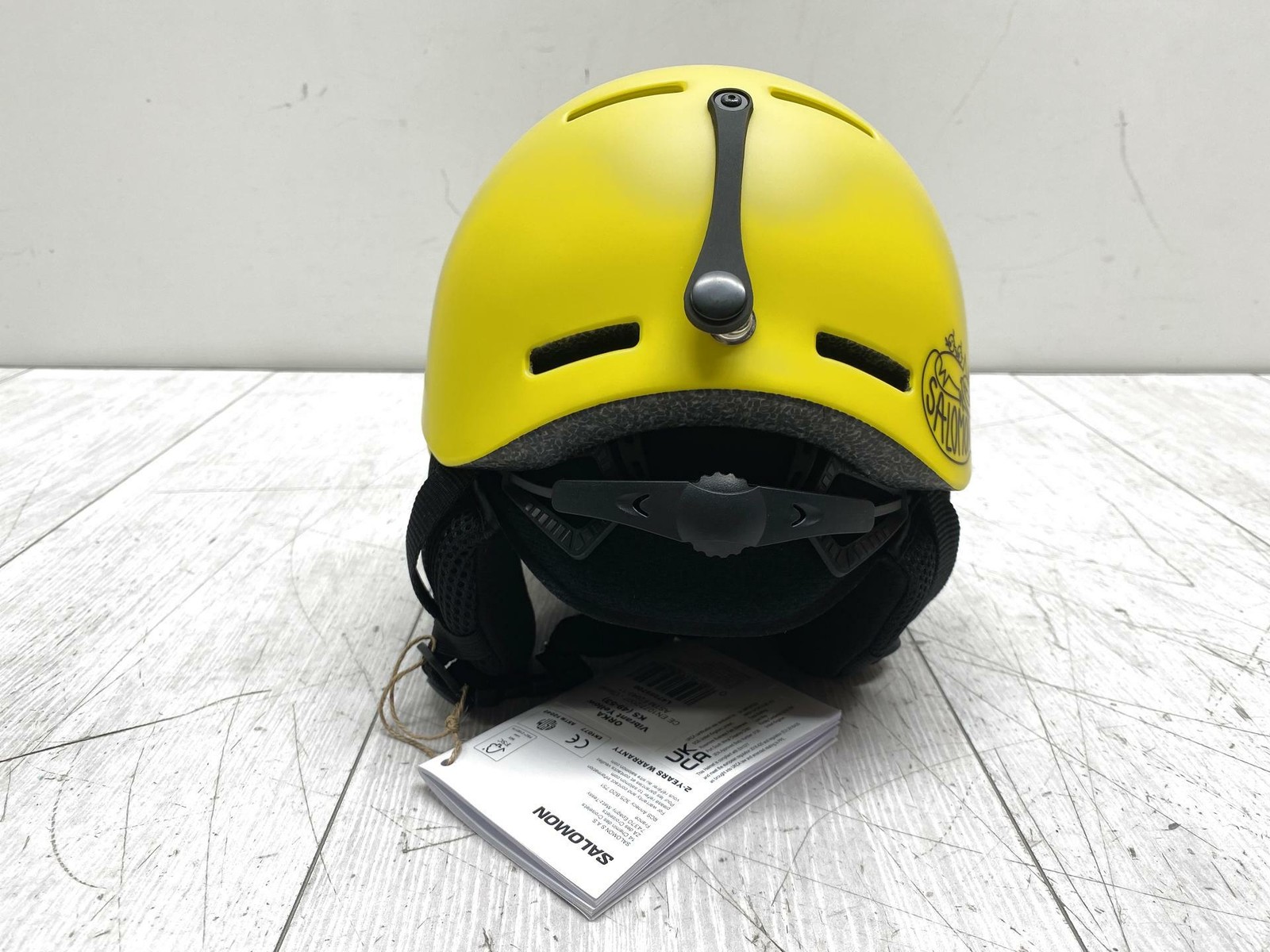 Casco da sci SALOMON 9700 Orka Jr 49 53 cm giallo MERCE DI SERIE B