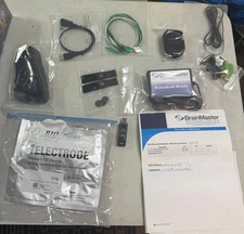 BrainMaster Biofeedback Lot Atlantis Echo 386-028 GP-8e Cables Sensors