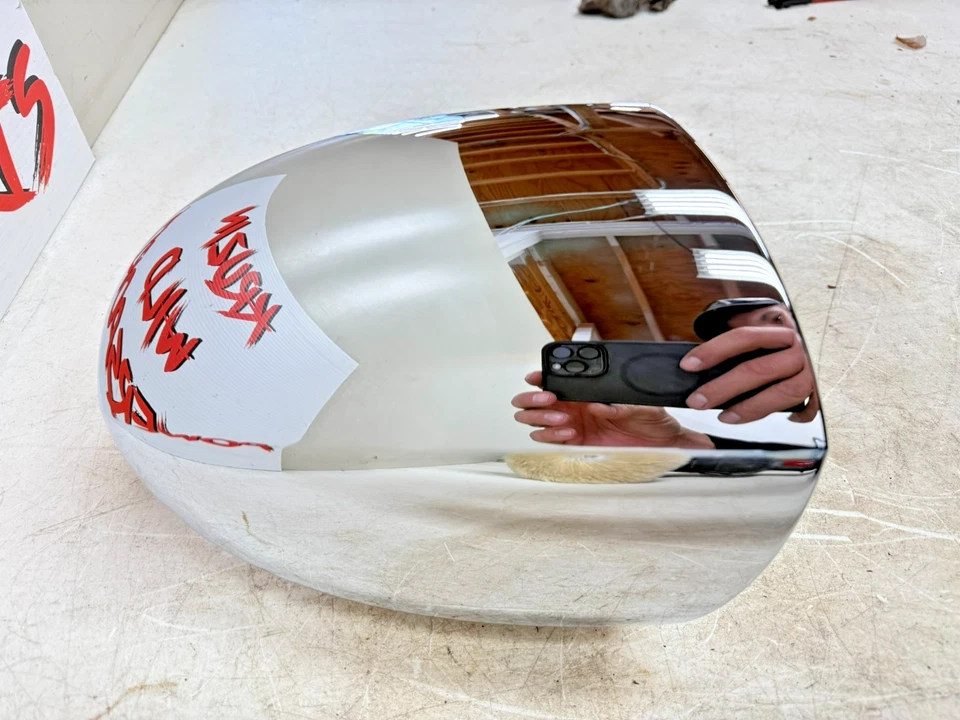 2007 Victory Kingpin Front Headlight Bullet Head Lamp Chrome - Image 4 of 4