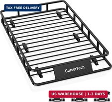 64" x 39" x 6" Roof Basket Heavy Duty Cargo Rack Basket 300lbs