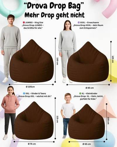 PatchHome Sitzsack XL- Jumbo Sitzkissen Bodenkissen Kinder und Erwachsene - Bild 142 von 203
