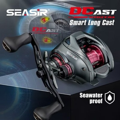 Seasir DCAST DCリール SEASIR DCAST DC Baitcasting Fishing Reel – Digital Control, 7.3:1