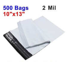 500Pack 10"x13" Plastic Poly Mailers Shipping Envelopes Self Sealing Bags 2Mil