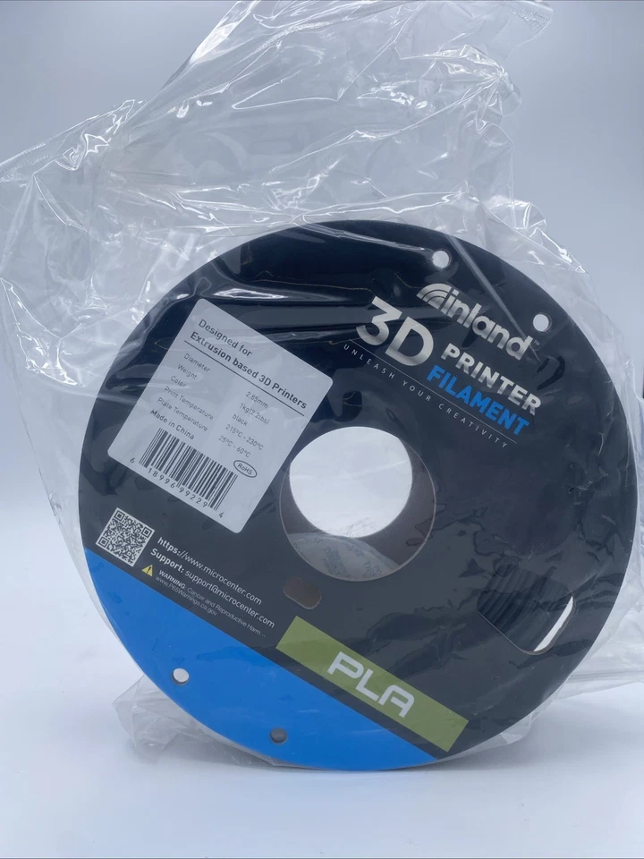 INLAND PLA 3D printer filament 2.85mm Black. - Image 2 of 2