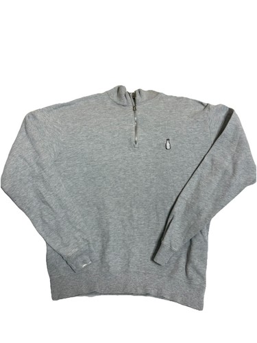 Polo Ralph Lauren 1/4 Viertel-Reißverschluss McArthur Golfschläger Milchkännchen Logo Pullover Medium