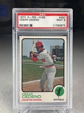 1973 O-Pee-Chee Cesar Cedeno #290 - PSA 9 - POP 10 (none graded higher)