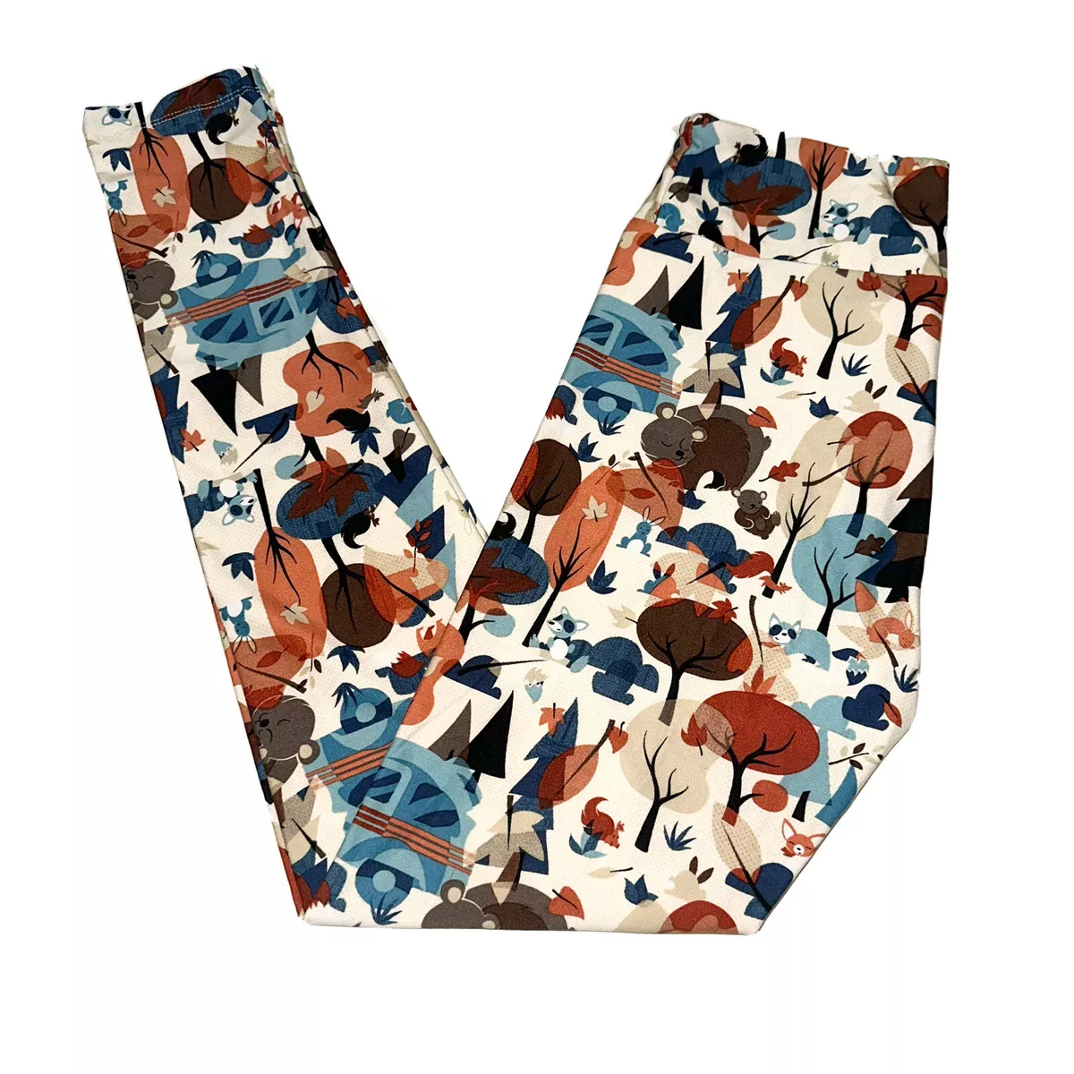 NEW LulaRoe One Size OS Leggings Camping Critters