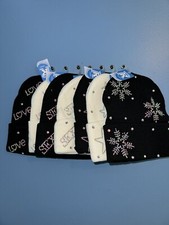 Rhinestone Knitted Cuffed Winter Hats
