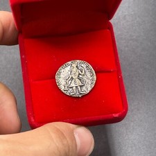 Unique Ancient Roman Greek bronze rare coated coin 4th-5th century BCE