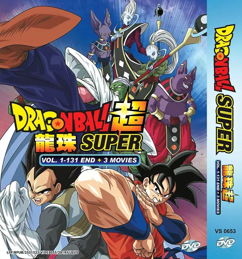 Dragonball Super Complete Series English Dubbed DVD 131 Episodes + 3 Movies