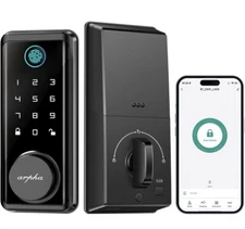ARPHA Keyless Entry Smart Door Lock+Handle Fingerprint Deadbolt App Auto Lock