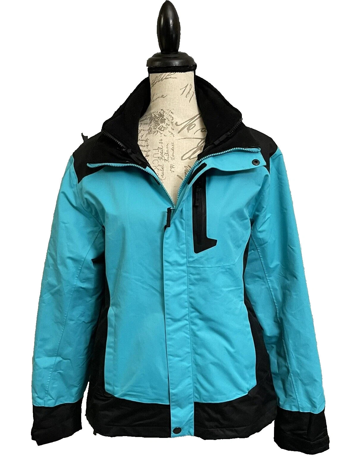 Cold Weather Jacket M Water Resistant Unisex Teal Iceburg Double lined 5 Pockets
Opens in a new wind