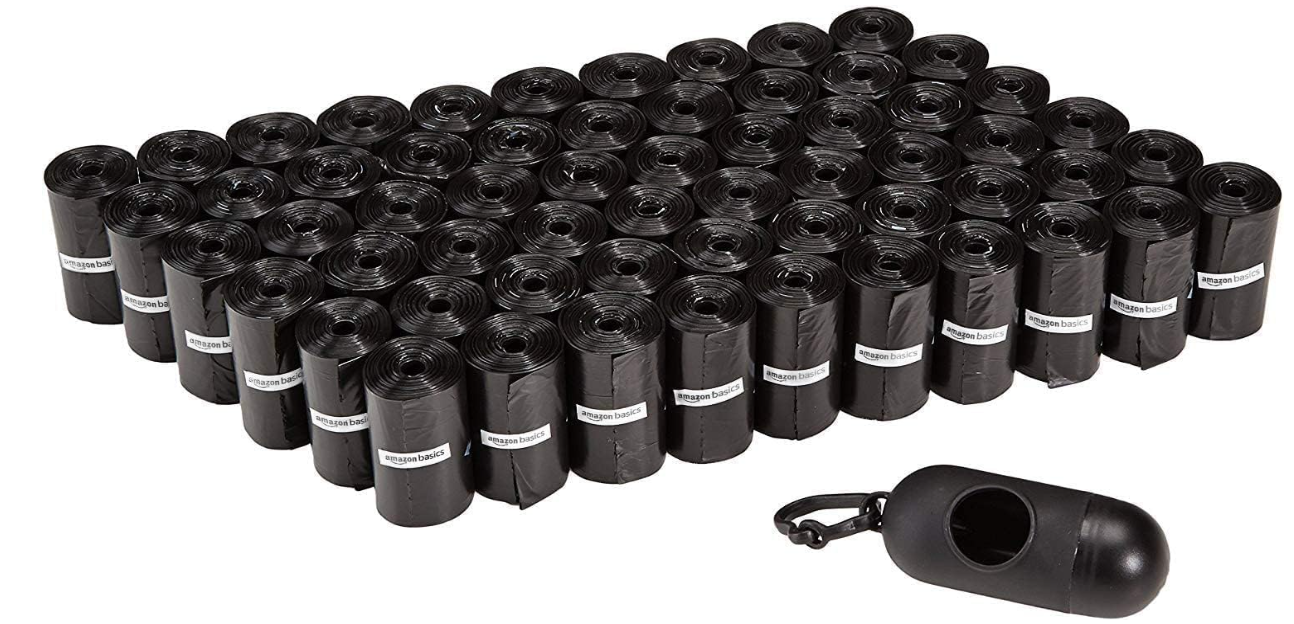 Leak Proof Dog Poop Bags - 300 Count, Unscented, Dispenser Included