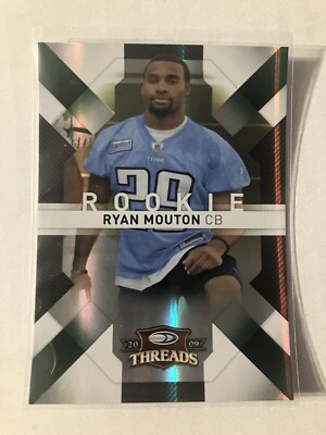 2009 Donruss Threads Retail Green #186 Ryan Mouton Serial Numbered /100