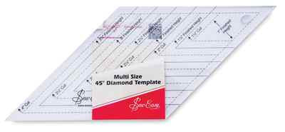 Sew Easy Multi Gr. 45 ̊ Diamant Schablone Lineal NL4167