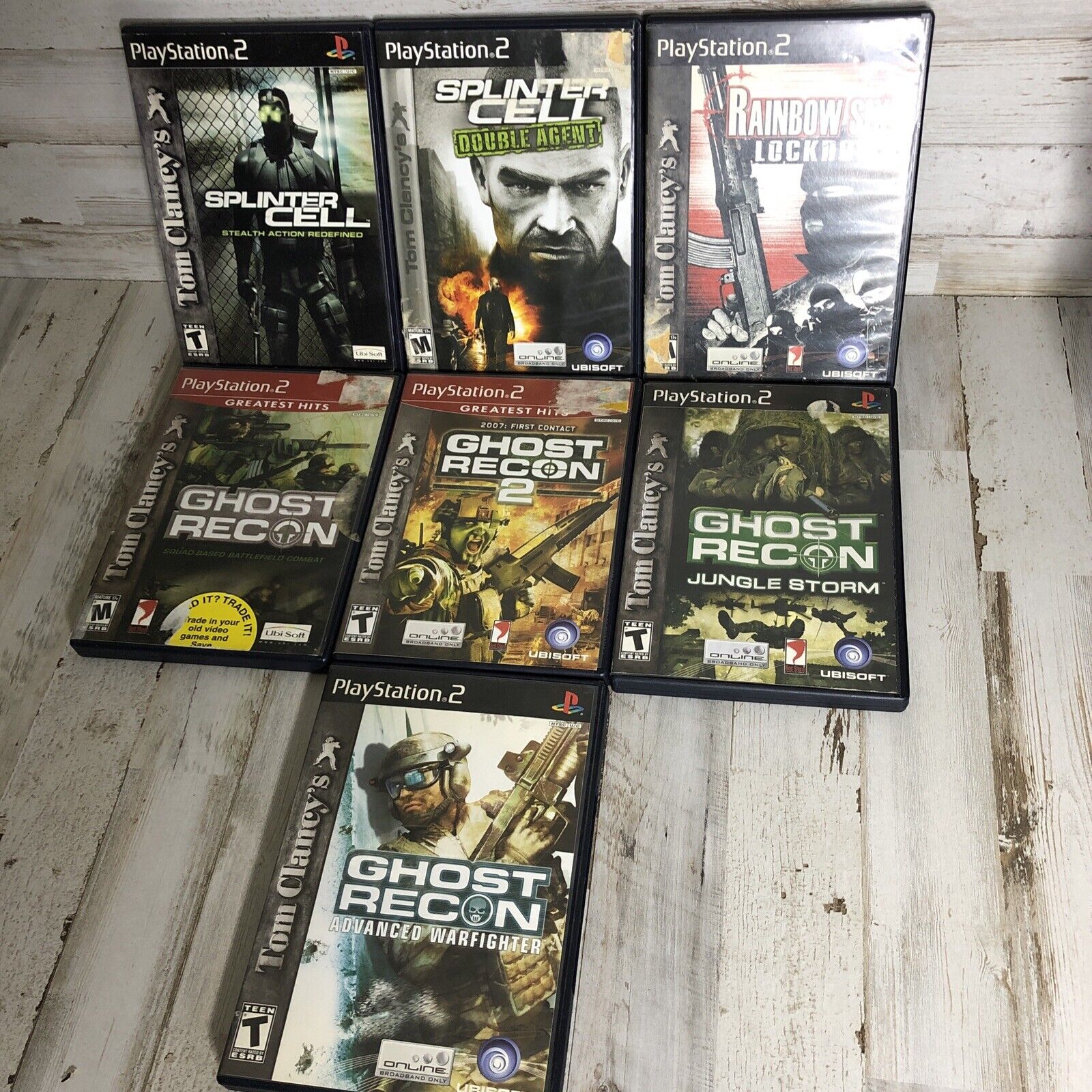 BUNDLE of RARE / COLLECTABLE Playstation 2 Games PS2 ? Sony Play Station  Tom Clancys Splinter Cell : Everything Else 